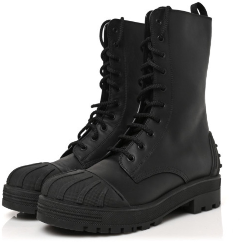 Authentic Dioriron Dior iron combat boots black 39.5